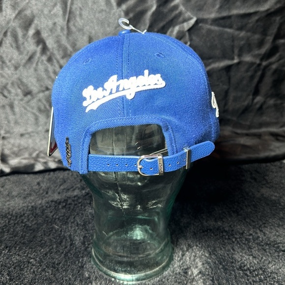 Los Angeles dodger leather brim and belt hat cap - Picture 3 of 5